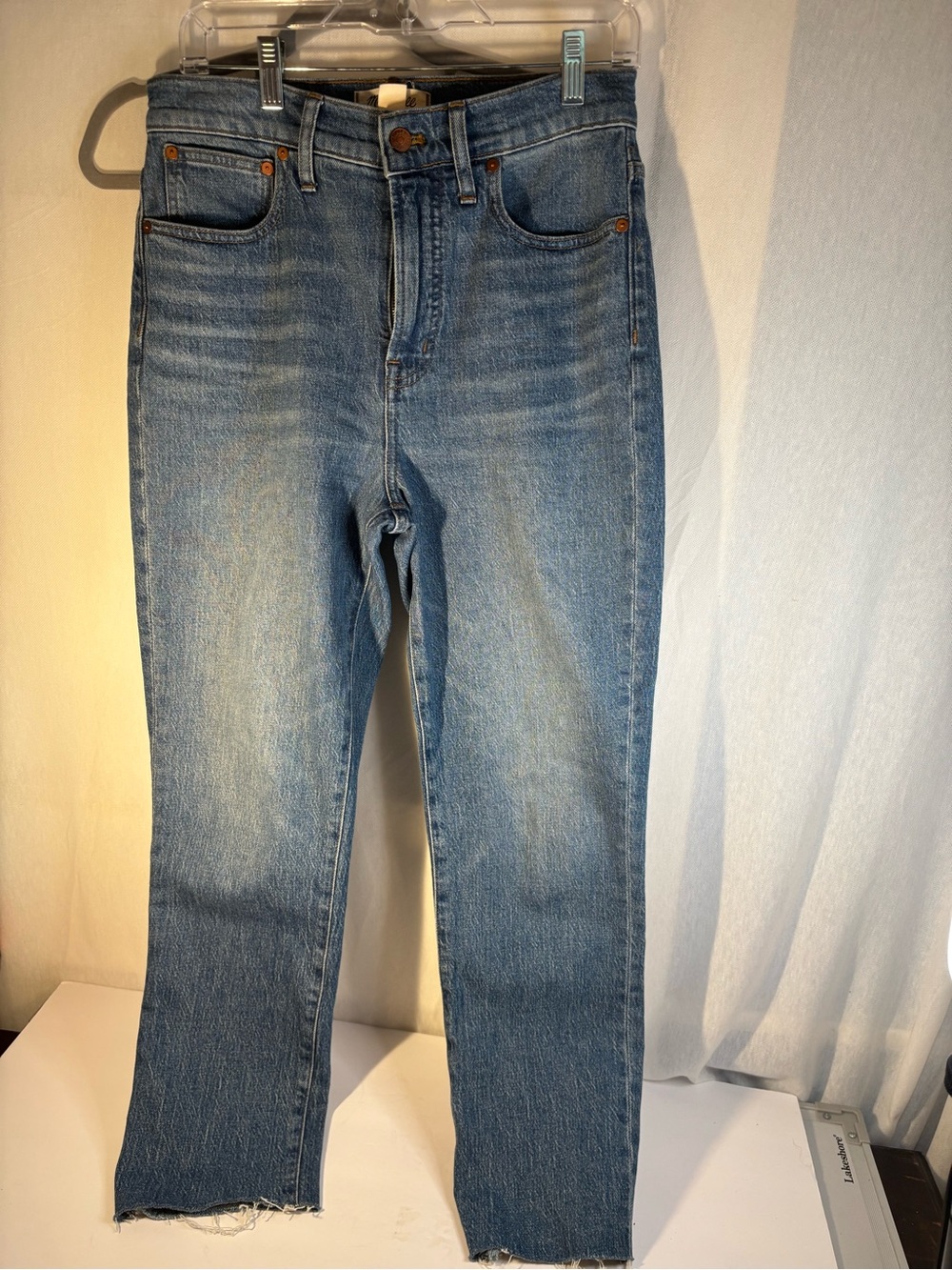 Madewell the perfect vintage jean size 28 with raw hem